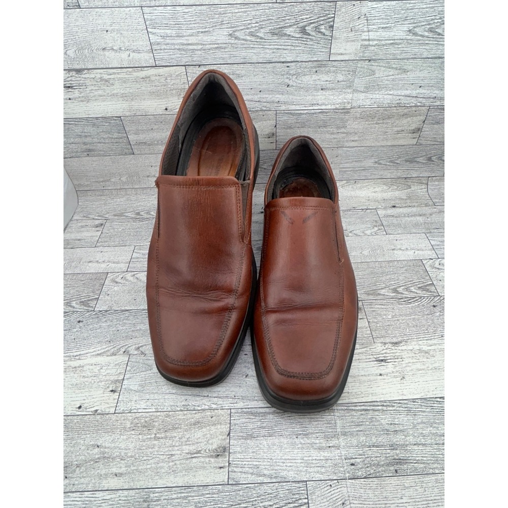 ECCO Helsinki 2 Men Slip On Loafers Brown Leather Dress Shoes EU 45 US‎ 11-11.5